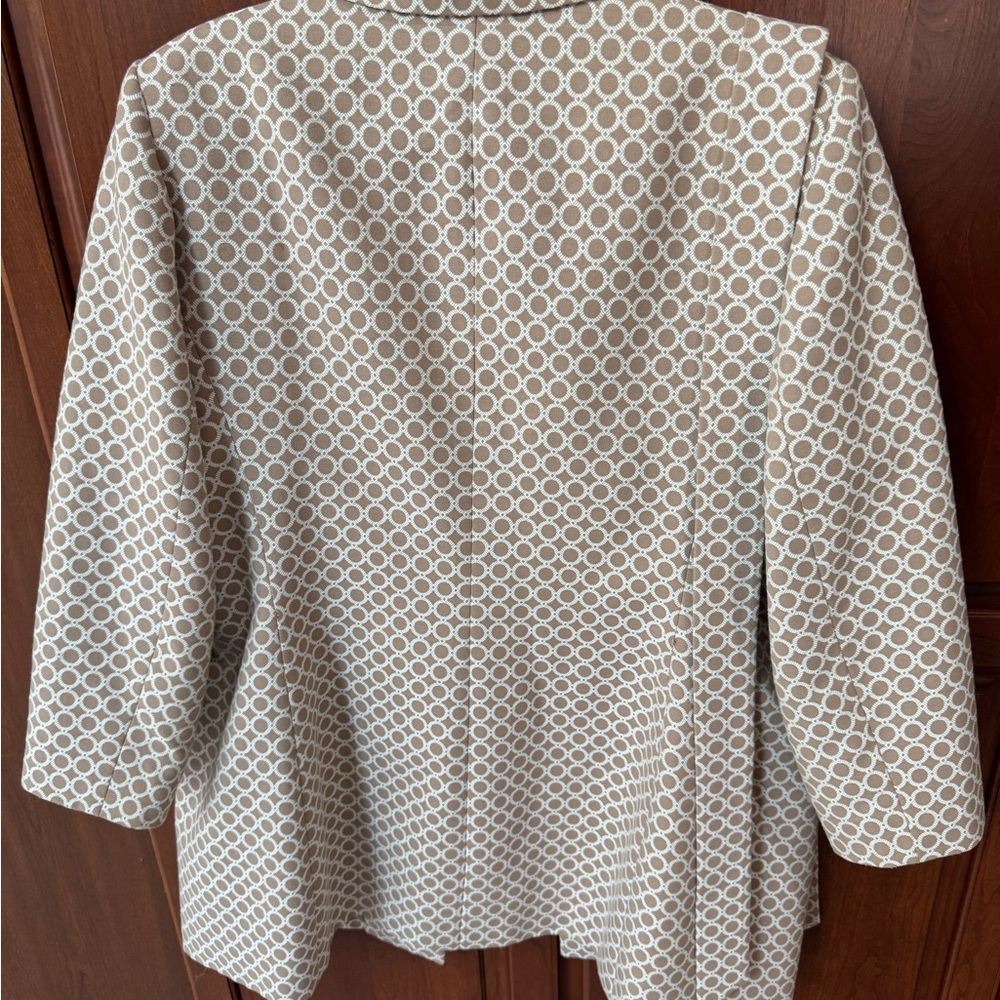 Suit Studio Beige Geometric Patterned Women's Lon… - image 2